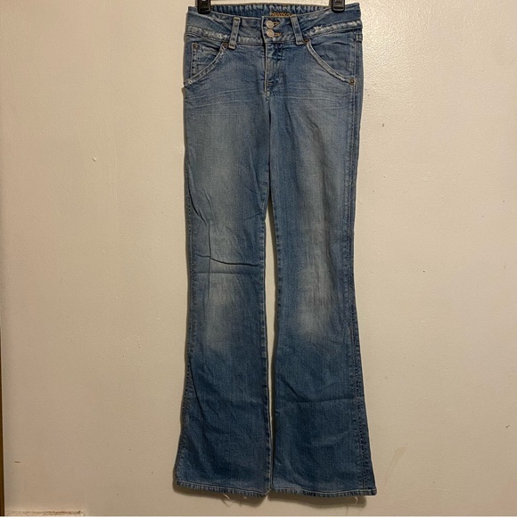 Hudson Jeans Women’s Size 27X39  Double Button Flap‎ Pockets Medium Wash - Picture 1 of 16